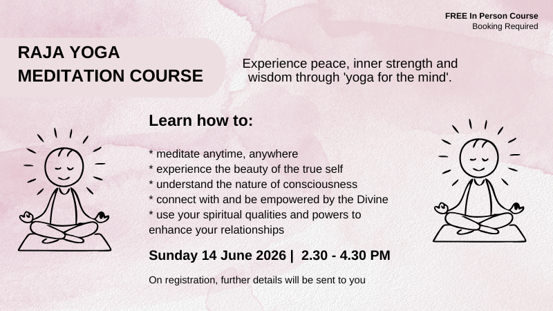 In Person: Raja Yoga Meditation Course 
