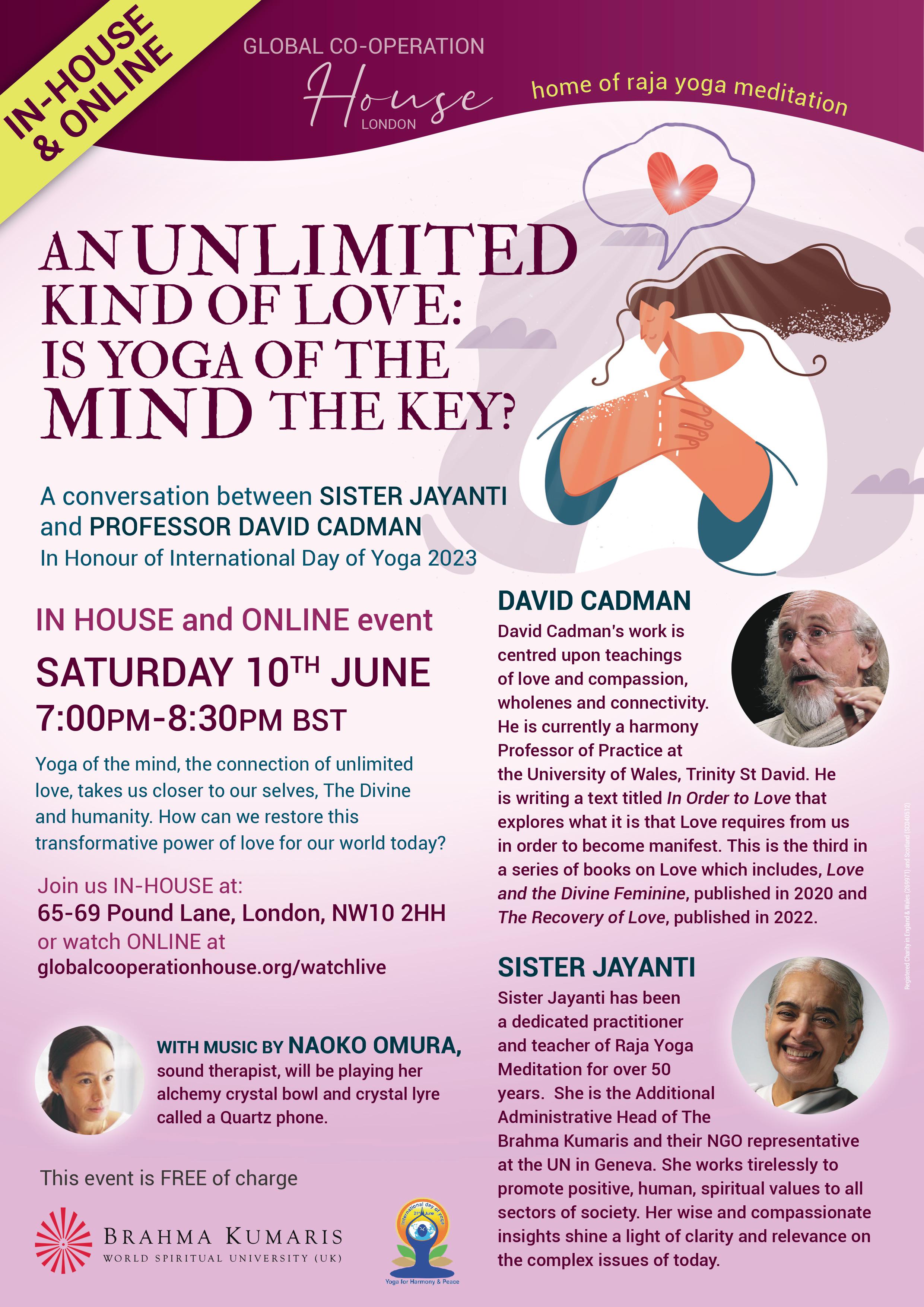 Global Cooperation House - Special Event - An Unlimited Kind of Love ...