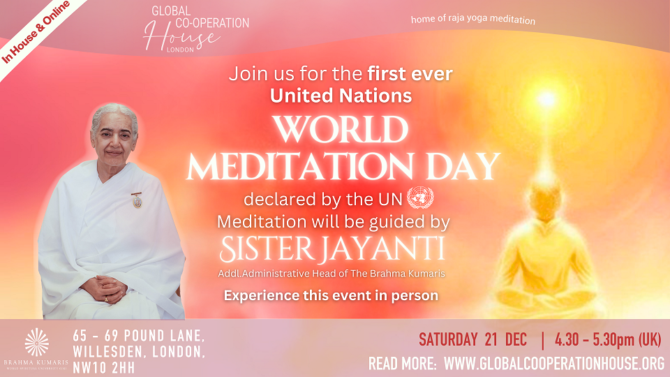 New: UN World Meditation Day with Sister Jayanti