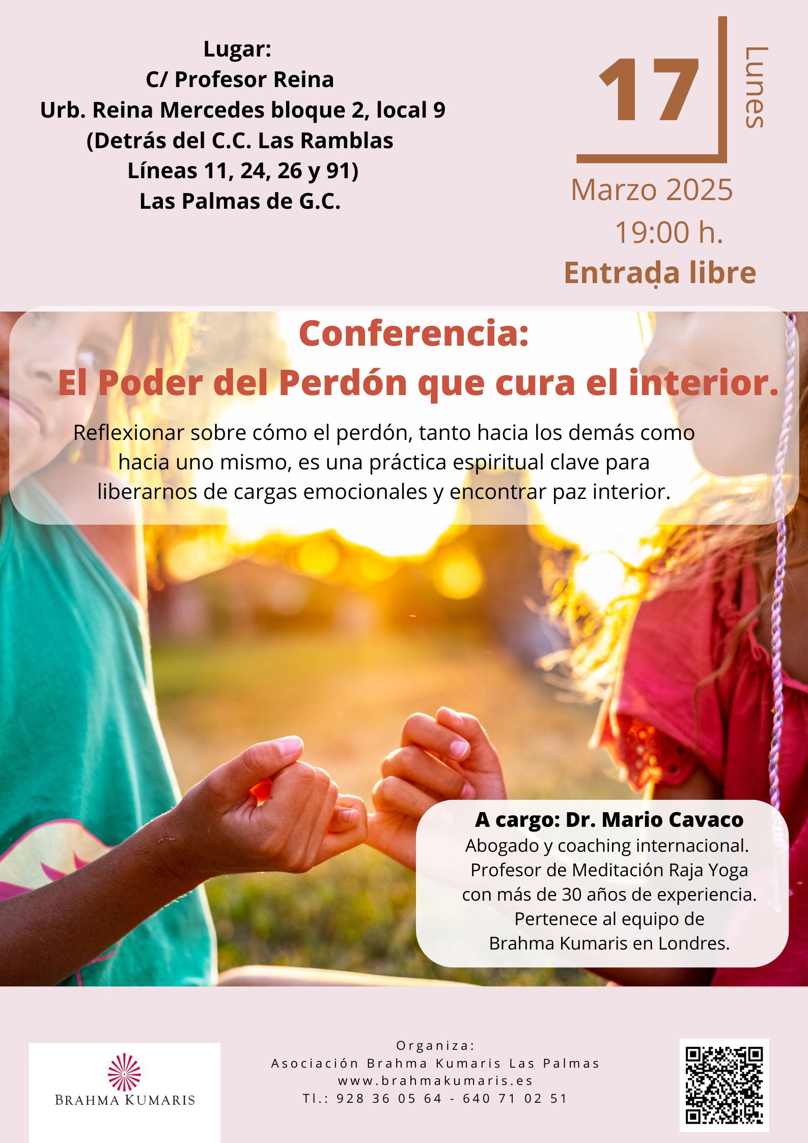 Conferencia:  El Poder del Perdón que cura el interior.