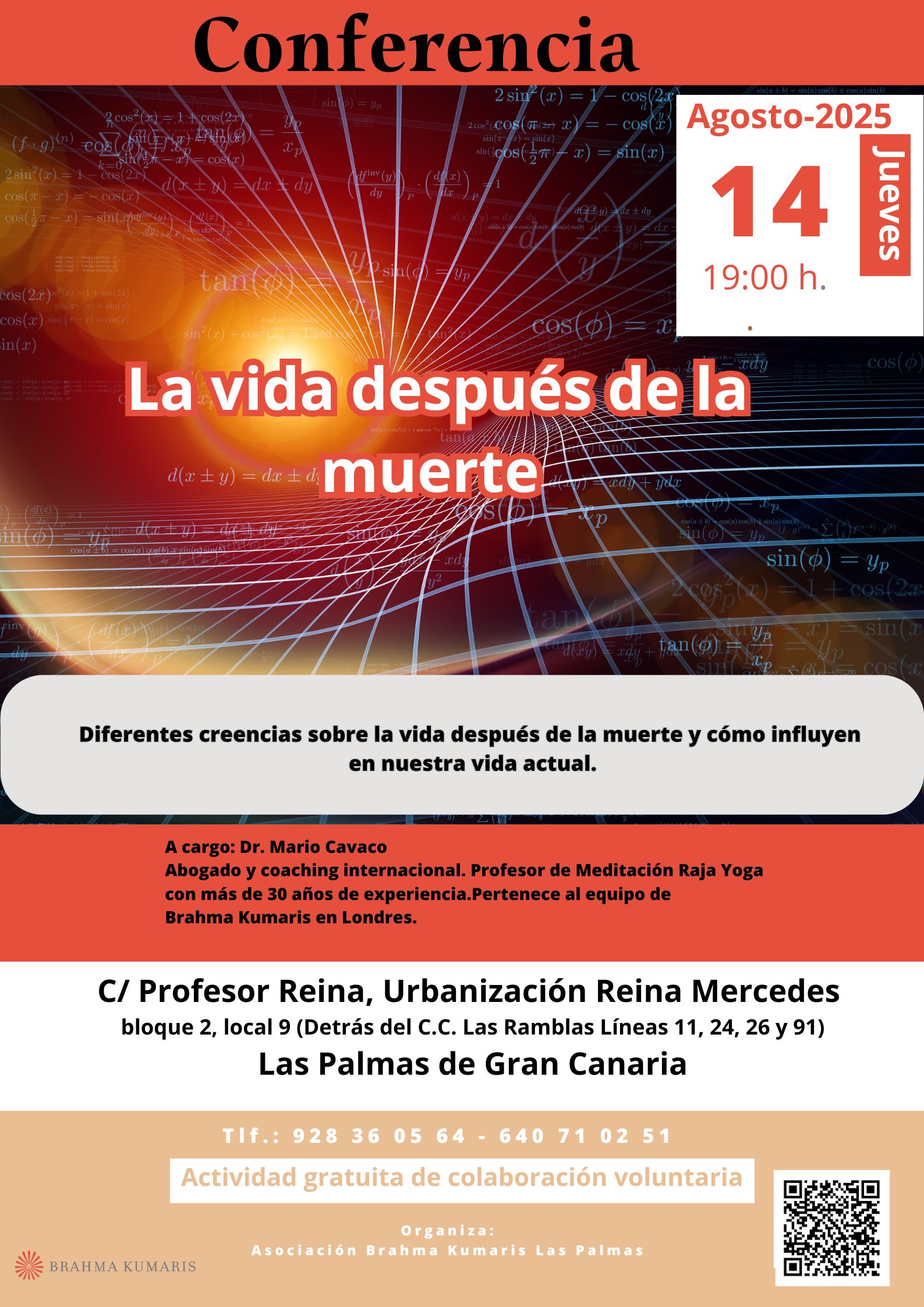 Conferencia :  La vida después de la muerte