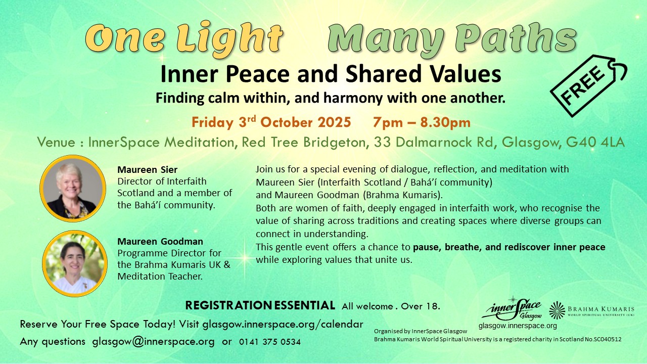 One Light, Many Paths: Inner Peace and Shared Values  (In-Person)