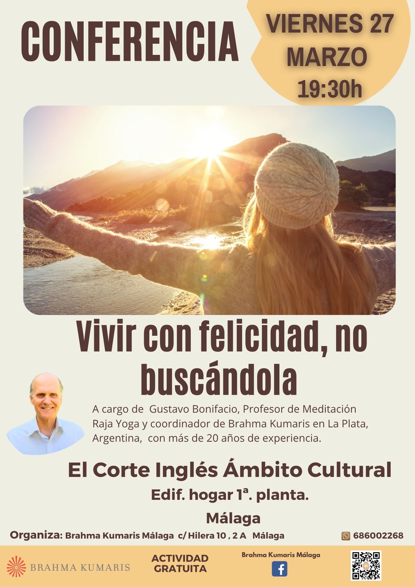 :: Conferencia: Vivir con felicidad, no buscándola.