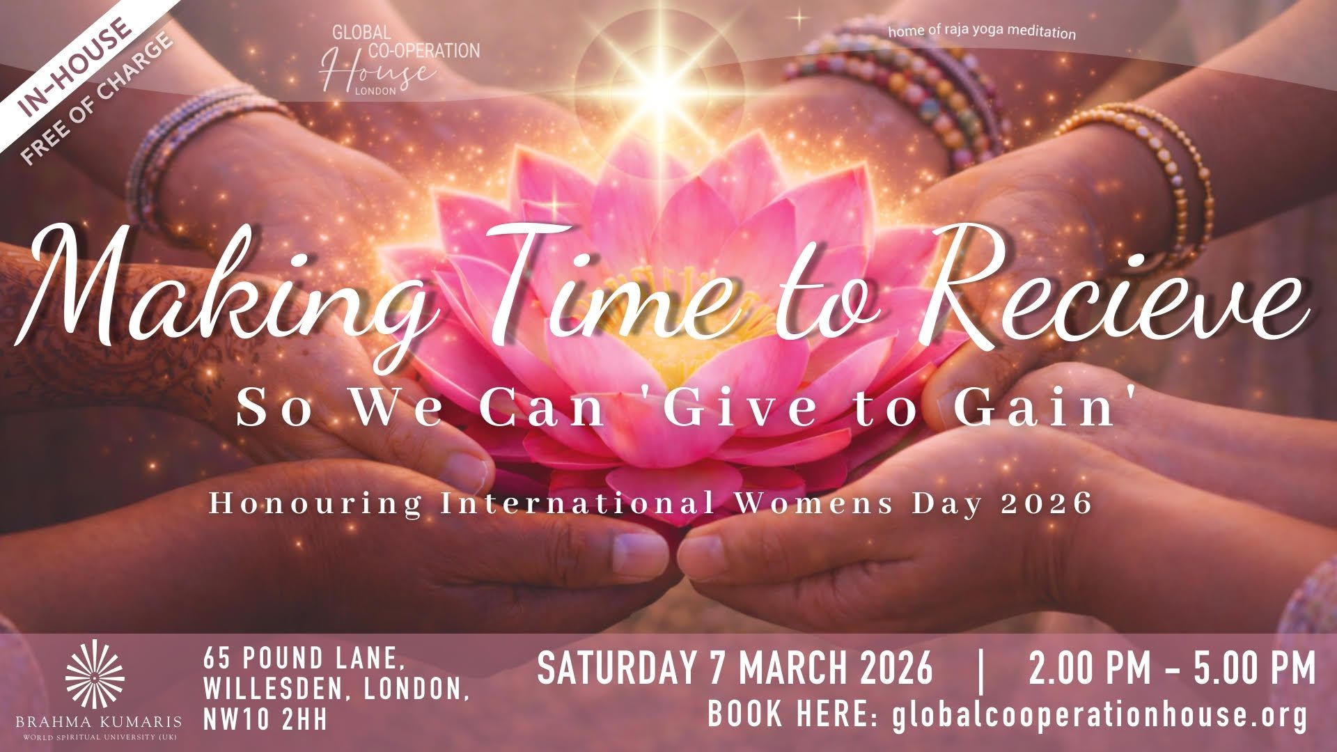 Making Time to Receive... so we can 'Give to Gain'