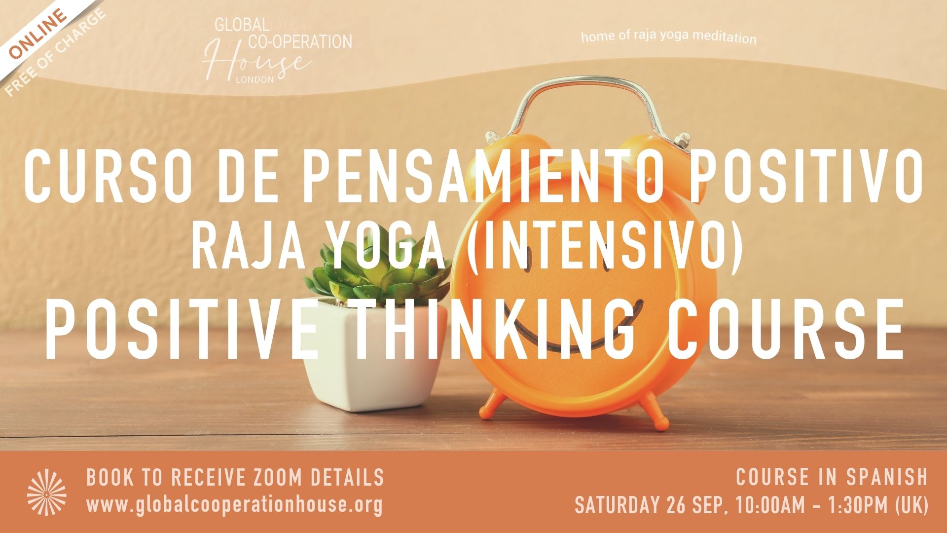 Curso de Pensamiento Positivo - Raja Yoga (intensivo)