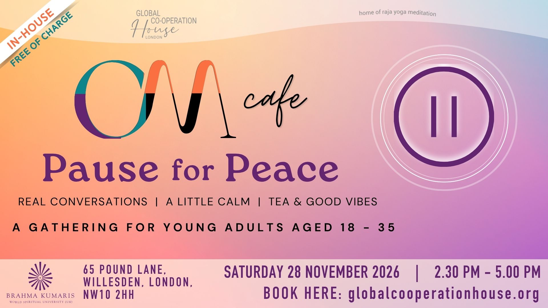 Om Café: Pause for Peace