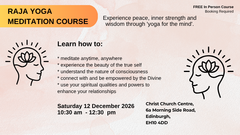 In Person: Raja Yoga Meditation Course